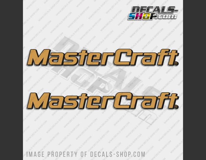 Master Craft Boat Logo V2 Gold Decal Set of 2 x 30" Master Craft Boat Logo V2 Gold Decal Set of 2 x 30"